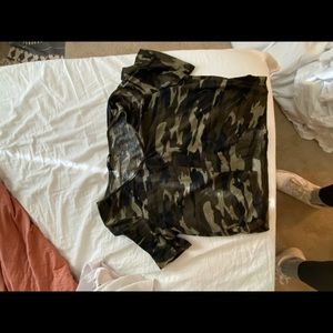 shein medium camouflage crop top